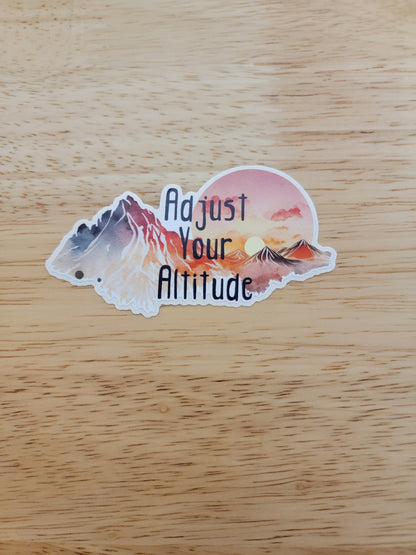 Adjust Your Altitude Permanent Sticker