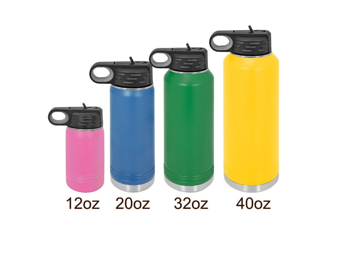 Wyoming 40OZ Insulated Stainless Steel Powder Coated Laser Engraved Hot & Cold-Water Bottle travel mug cutsom