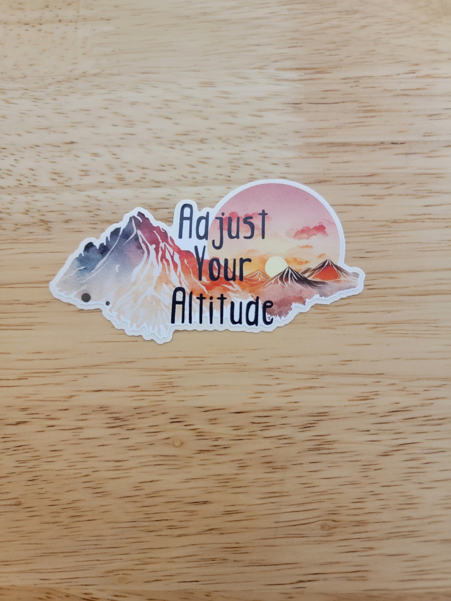 Adjust Your Altitude Permanent Sticker