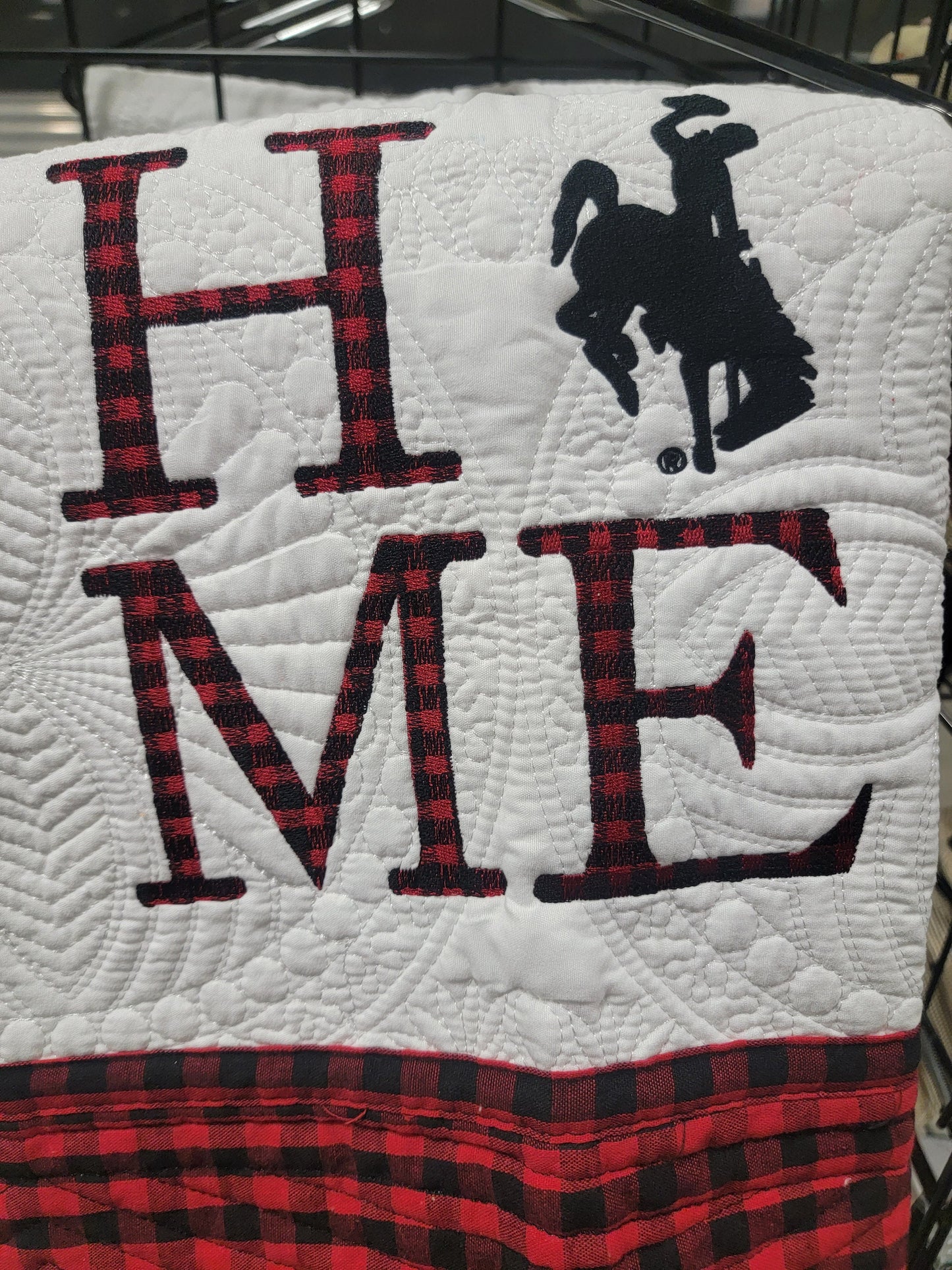 Wyoming Steamboat HOME Quilt  cotton, cozy warm heirloom quilt blanket