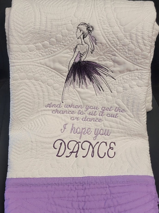 Embroidery cotton, cozy warm heirloom quilt