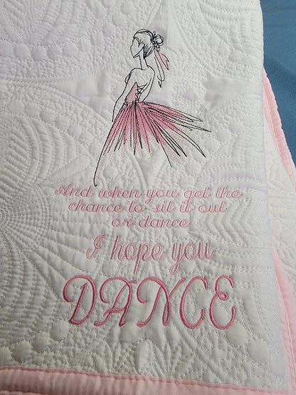 Embroidery cotton, cozy warm heirloom quilt