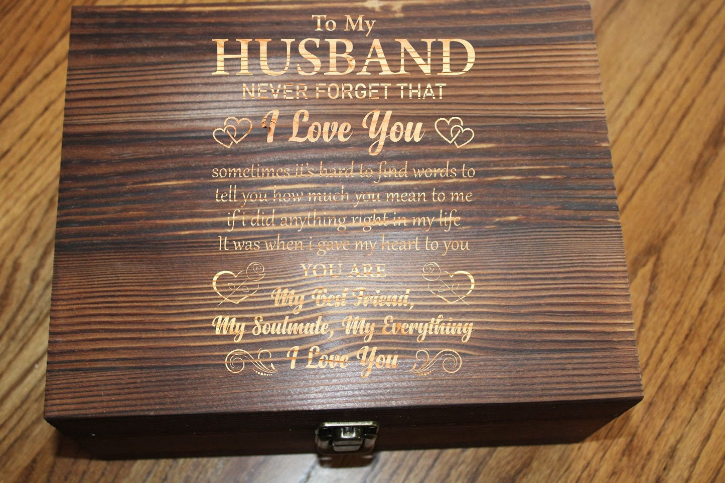 Husband Personalized Boxed Whiskey Gift Set for Male Birthday, Christmas, Valentines Day, Anniversary, Groomsman Gift in a Wooden Box