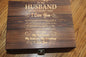Husband Personalized Boxed Whiskey Gift Set for Male Birthday, Christmas, Valentines Day, Anniversary, Groomsman Gift in a Wooden Box