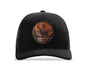 Elk and Mountain Scene on a Men's or Women's Black Richardson 112 Cap